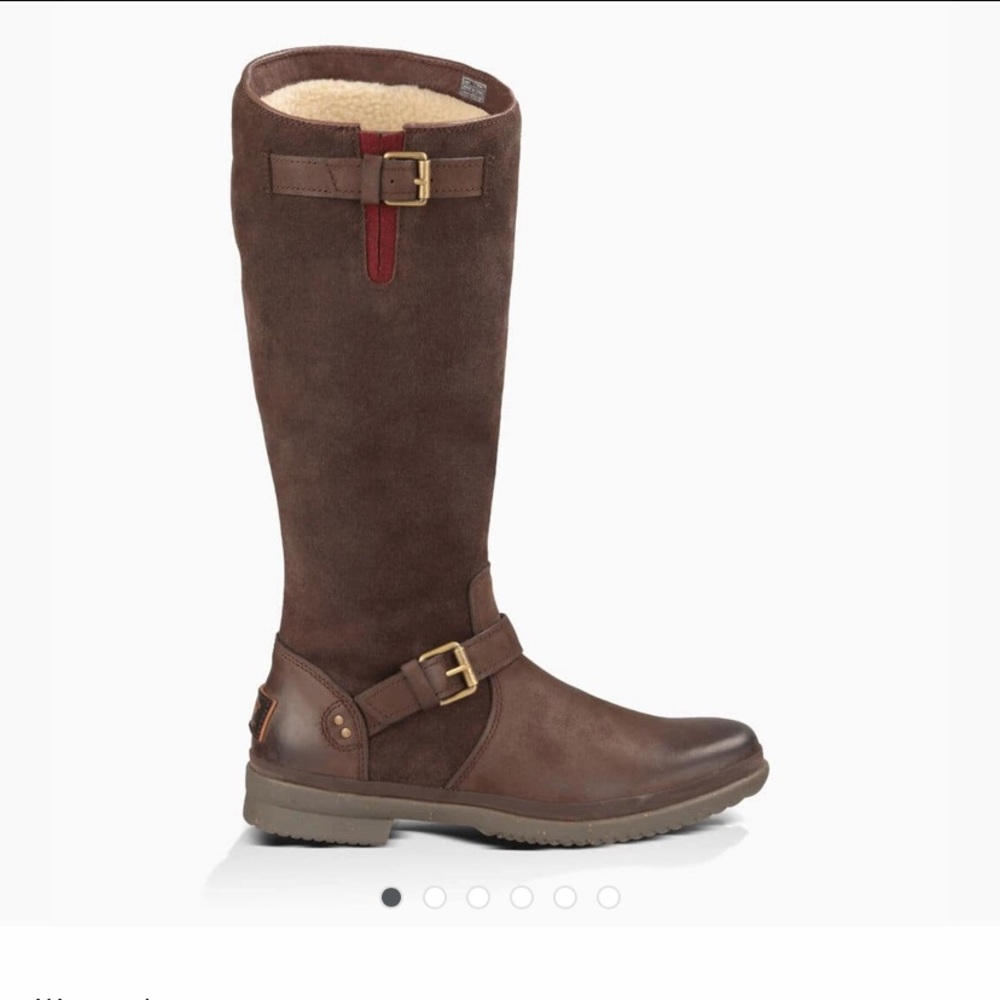 UGG Tall Suede and Leather Riding Boot 9